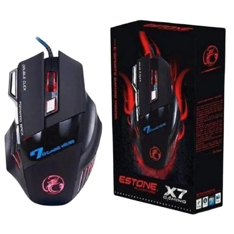 Mouse Gamer X7 com LED Multicolo