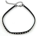Colar Choker Feminino em Couro
