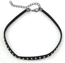 Colar Choker Feminino em Couro