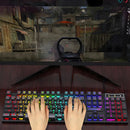 Teclado e Mouse Gamer com Luz Multicolor