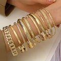 Conjunto pulseira Estilo Bangle
