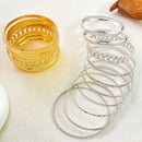 Conjunto pulseira Estilo Bangle