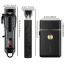 Máquina de Cortar Cabelo e Barba Profissional Recarregável