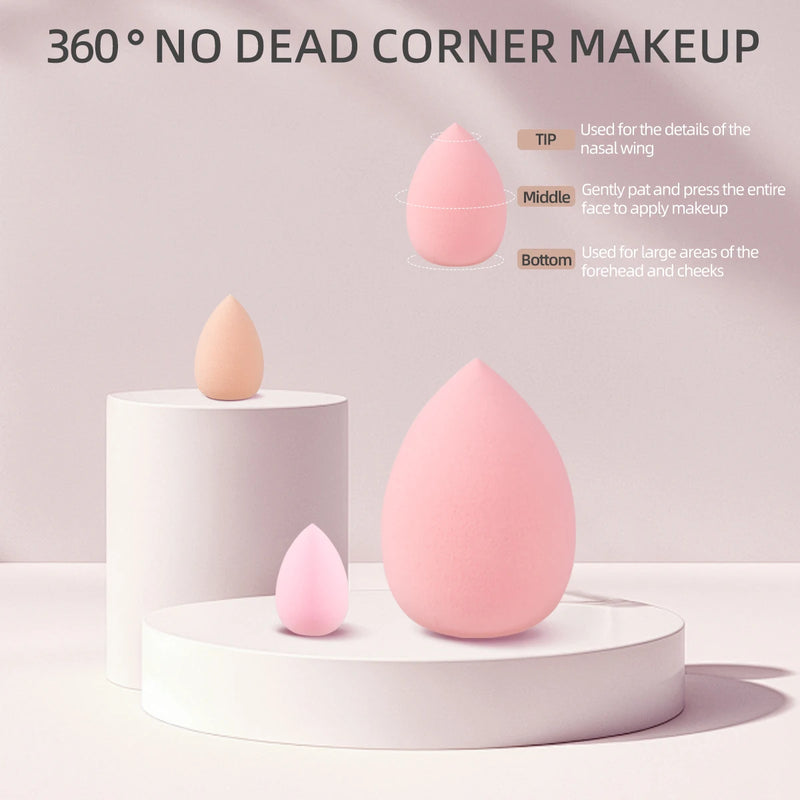 Kit de Pincéis e Esponjas de Maquiagem