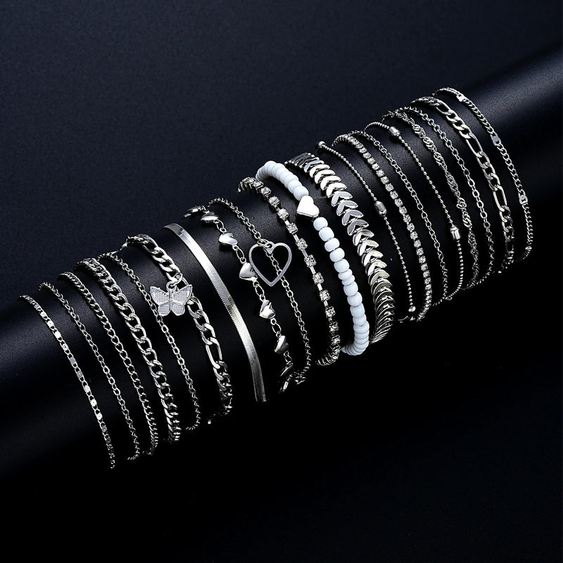 Conjunto de 19 peças de tornozeleiras