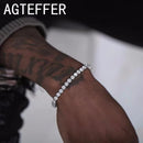 Bracelete em Prata com Cristal