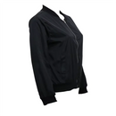 Jaqueta slim casual de gola redonda