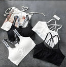 Top esportivo feminino respirável