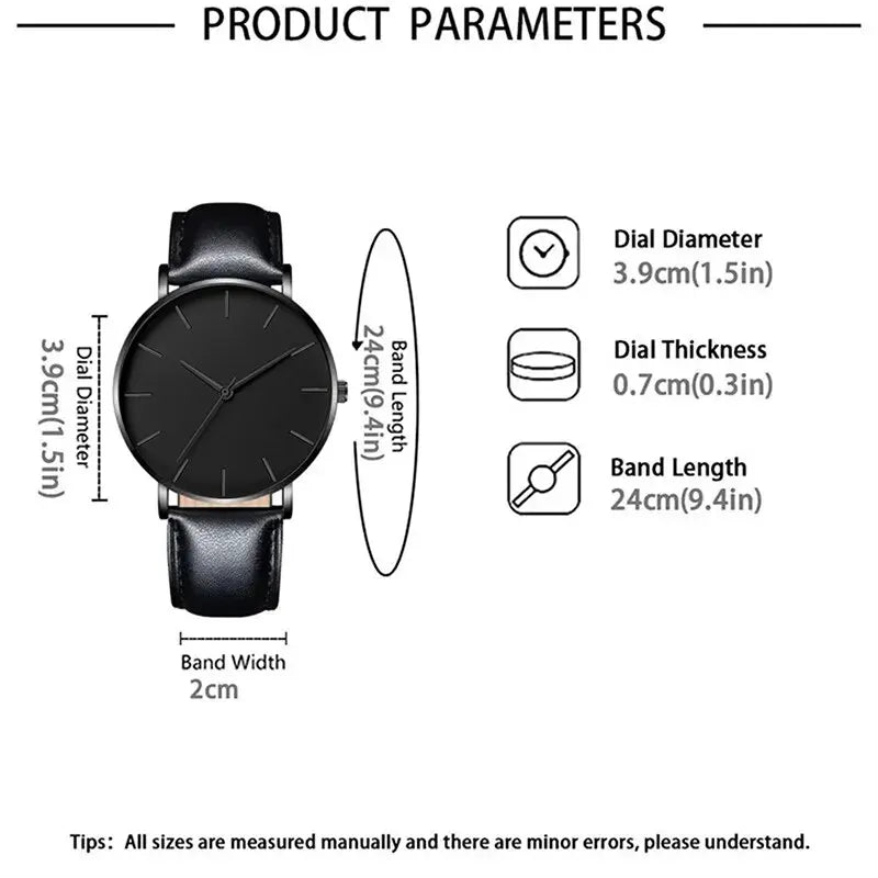 Conjunto de relógio + acessórios