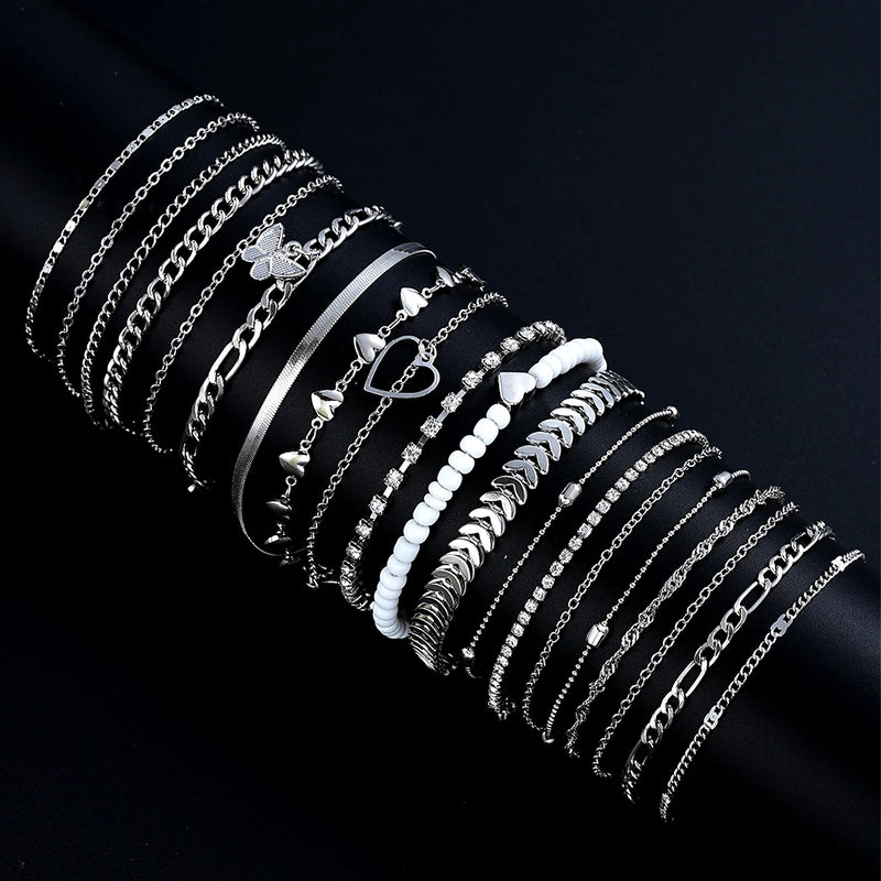 Conjunto de 19 peças de tornozeleiras