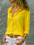Blusa de chiffon com mangas