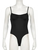 Body Feminino Sexy Franzido com Alta Elasticidade