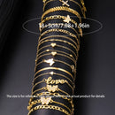 Conjunto de 18 peças de tornozeleiras boêmias