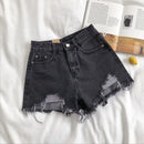 Shorts jeans cinta alta
