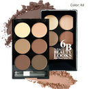 Paleta de pó iluminador e contorno