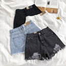 Shorts jeans cinta alta