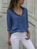 Blusa de chiffon com mangas
