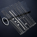 Conjunto de 19 peças de tornozeleiras