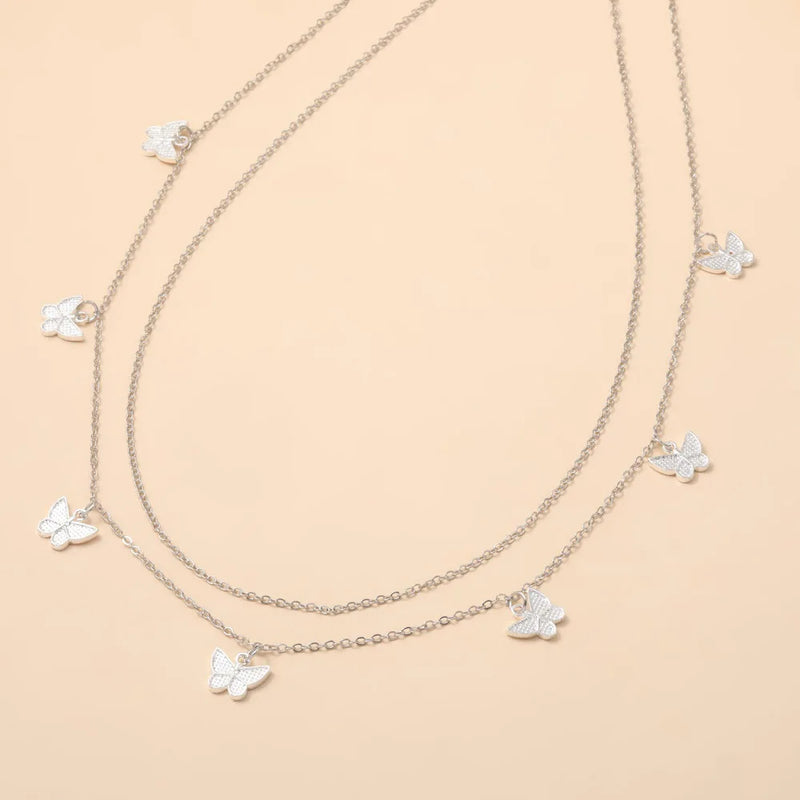 Corrente de cintura clássica retrô com borboletas