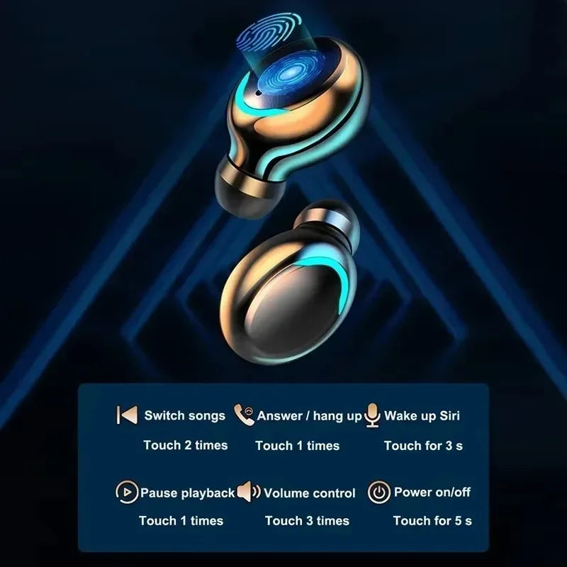 Fones de ouvido sem fio F9 Sport Bluetooth estéreo