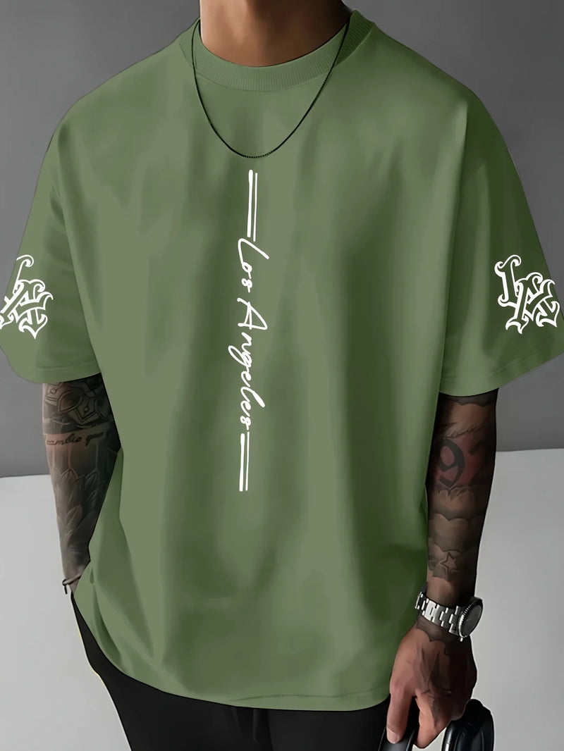 Camiseta Masculina Casual Estampada