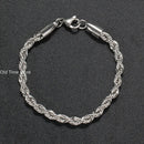 Pulseira de prata/aço