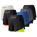 Shorts de corrida masculinos 2 em 1