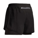 Shorts de corrida masculinos 2 em 1