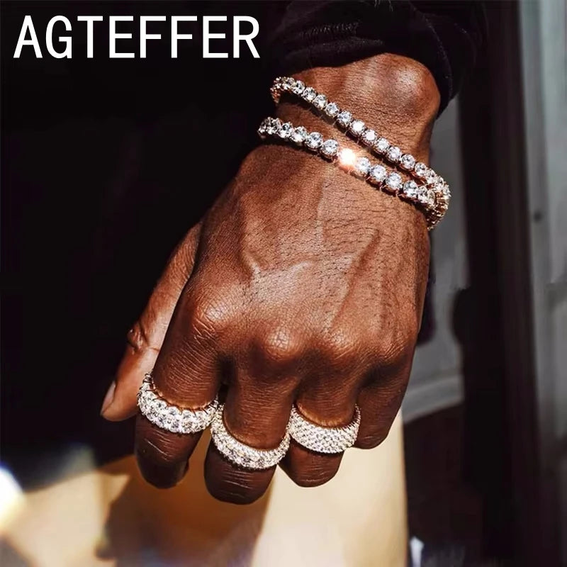 Bracelete em Prata com Cristal