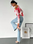 Blusa feminina Sweet Spice com estampa em tela