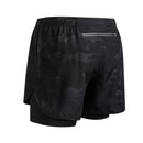 Shorts de corrida masculinos 2 em 1