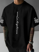 Camiseta Masculina Casual Estampada