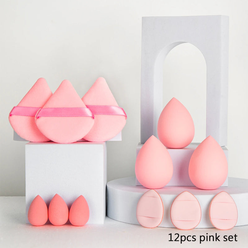 Kit de Pincéis e Esponjas de Maquiagem